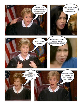 Illustration for article titled Comic Confrontations: Judge Judy Vs. Breeders